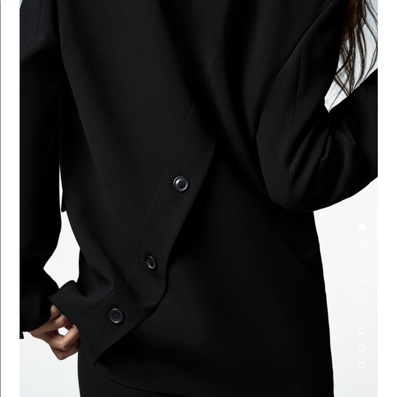 Last🔥Zara back buttoned oversized blazer bloggers favorite - Picture 13 of 15